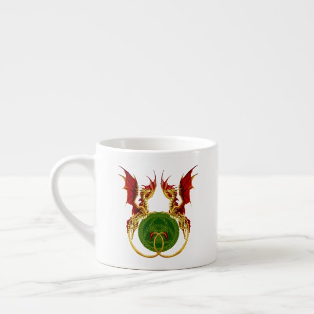 Tasse Expresso Crescent Céleste Lune Et Dragons (Gauche)