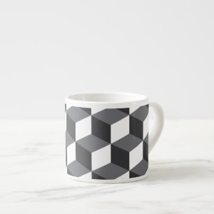 Tasse Expresso Cubes d'architecture urbaine, simple, moderne moti