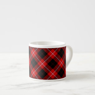 Tasse Expresso Cunningham Tartan rouge noir