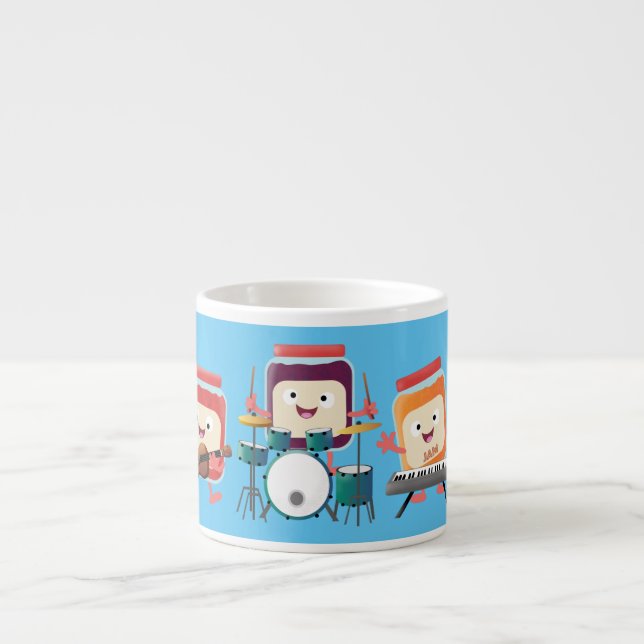 Tasse Expresso Cute confiture session dessin animé musicien humou (Devant)