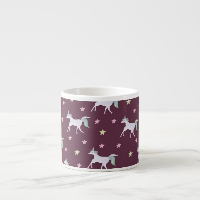 Tasse Expresso Cute Unicorns Motif, Magique Horse Amateurs (Devant)