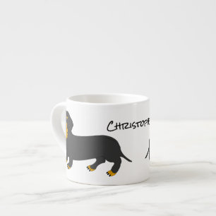 Tasse Expresso Dachshund Design personnalisé