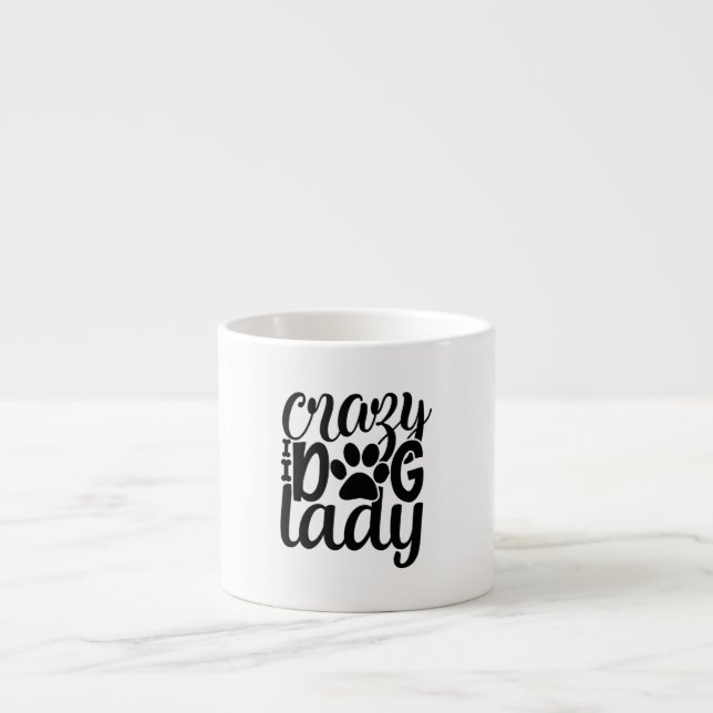 Tasse Expresso Dame du Chien Fou (Devant)