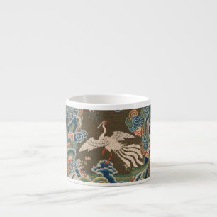 Tasse Expresso Décor d'antiquité chinois d'oiseaux