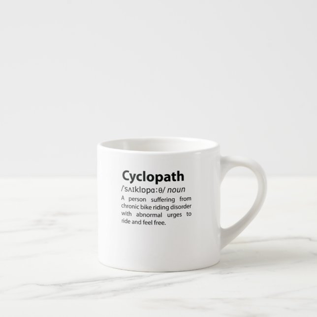 Tasse Expresso Définition de dictionnaire amusant Cyclopath (Droite)