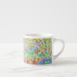 TASSE EXPRESSO DÉLICIEUX DESSERTS D'ÉTÉ MOTIF