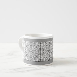 Tasse Expresso Dentelle en céramique Gris