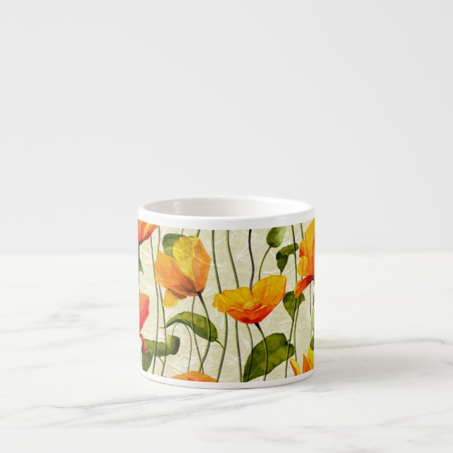 Tasse Expresso Des pavots brillants (Devant)