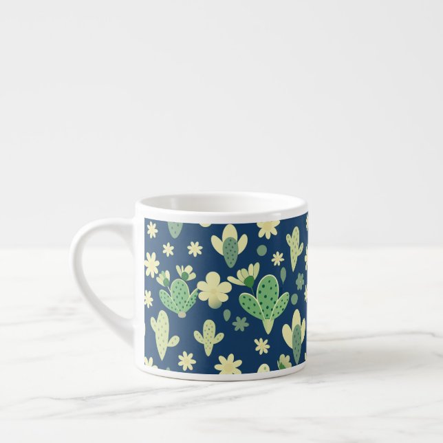 Tasse Expresso Desert Cactus & Succulent Pattern (Gauche)