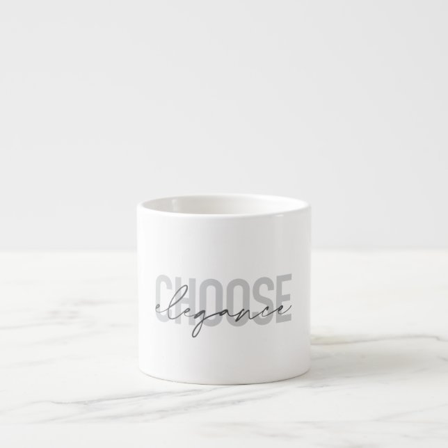 Tasse Expresso Design moderne, simple, urbain, cool Choisir Eléga (Devant)