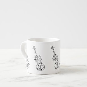 Tasse Expresso Dessin au trait violon de café express