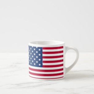 Tasse Expresso Dessin de fierté du drapeau américain USA