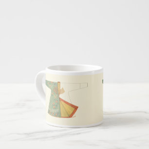 Tasse Expresso Dessin de Kimono semi-fini