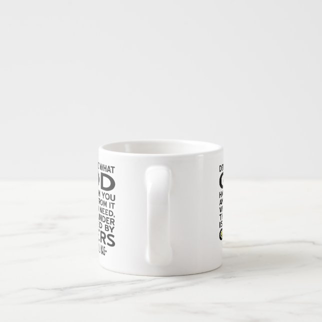 Tasse Expresso Déterminez ce que Dieu vous a donné Citation Aquin (Dos)