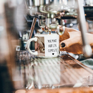 Tasse Expresso Deux photos modernes   Vous Rendez Notre Vie Compl