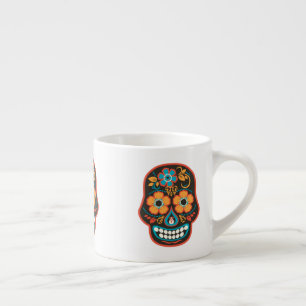 Tasse Expresso Dia de los Muertos Black Sugar Crâne