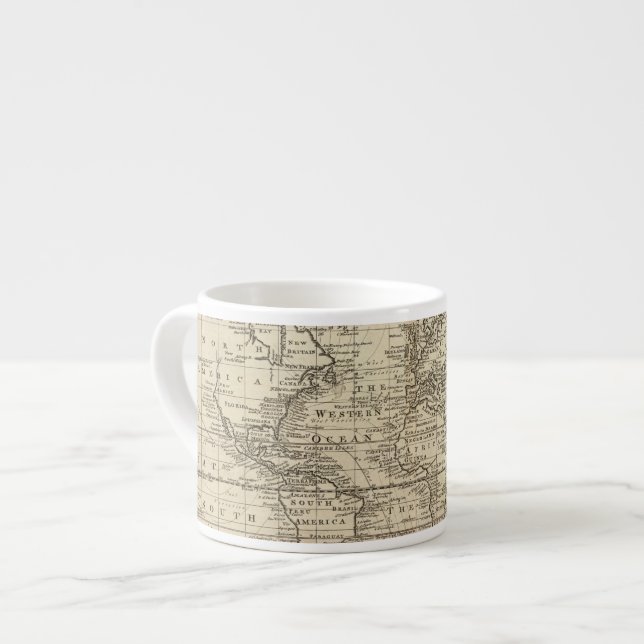 Tasse Expresso Diagramme du monde (Devant gauche)