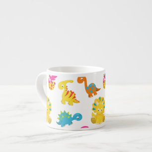 Tasse Expresso Dinosaures Mignons, Motif De Dinosaures, Baby Dino