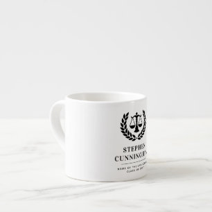 Tasse Expresso Diplôme de droit moderne personnalisé