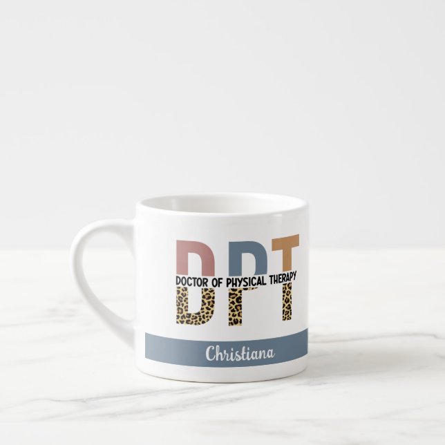 Tasse Expresso Docteur DPT en Thérapie Physique PT Grad (Gauche)