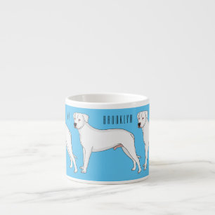 Tasse Expresso Dogo argentino dessin animé pour chien