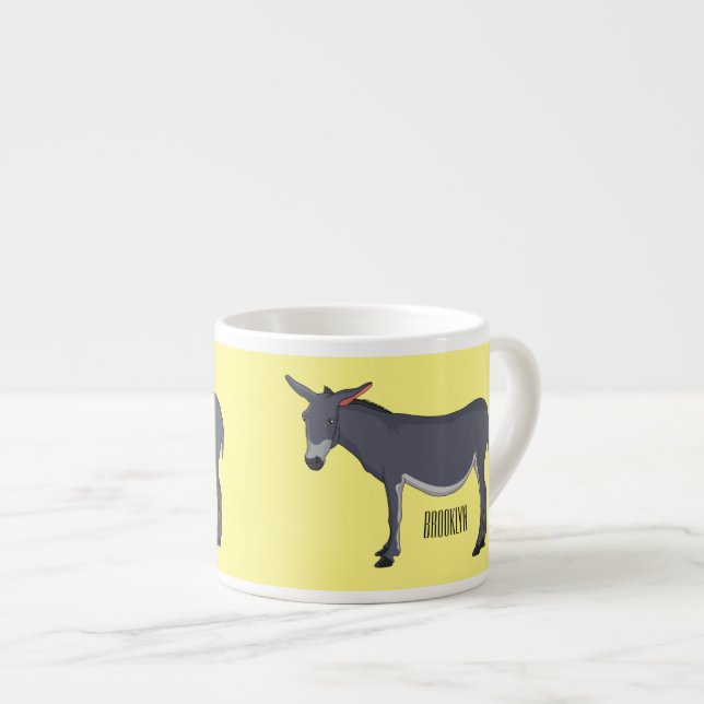Tasse Expresso Donkey cartoon (Devant droit)