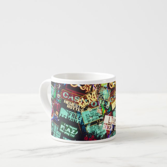 Tasse Expresso Double exposition, enseignes de casino, Las Vegas, (Devant gauche)