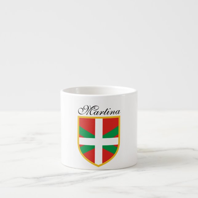 Tasse Expresso Drapeau Basque (Devant)