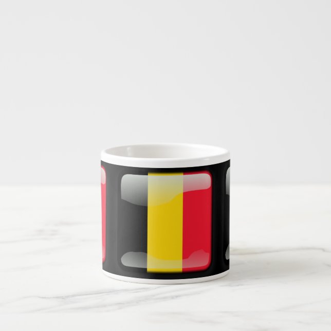 Tasse Expresso Drapeau de Belgique (Devant)
