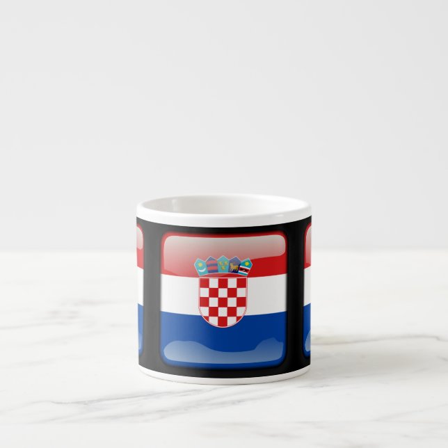 Tasse Expresso Drapeau de Croatie (Devant)