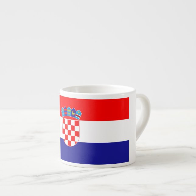Tasse Expresso Drapeau de Croatie (Devant droit)