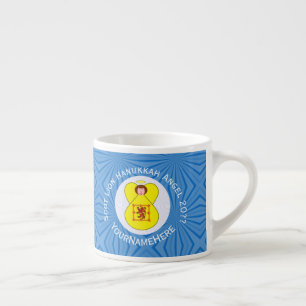 Tasse Expresso Drapeau de Hanukkah Scot Lion Rampant Ange Personn