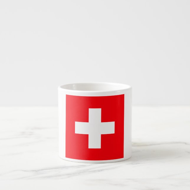 Tasse Expresso Drapeau de la Suisse (Devant)