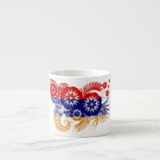 Tasse Expresso Drapeau de l'Arménie (Devant)