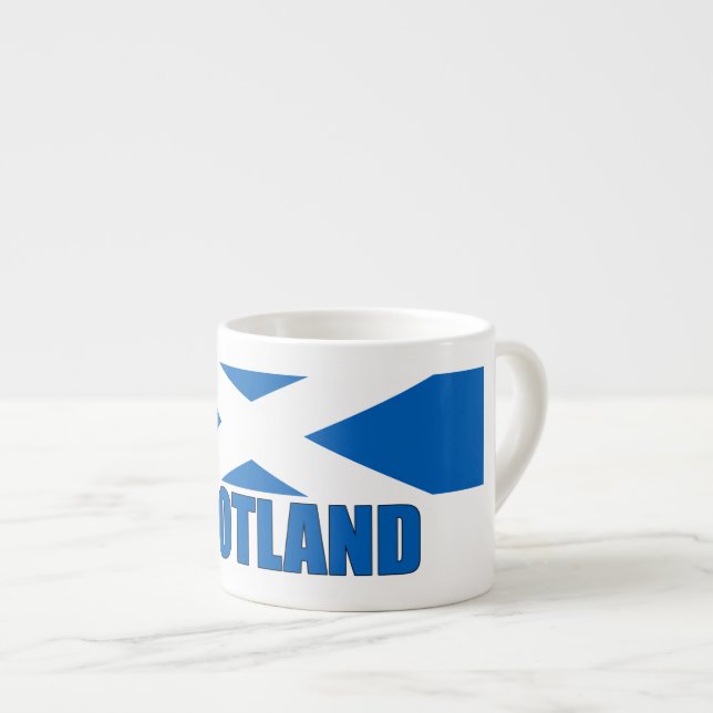 Tasse Expresso Drapeau de l'Écosse (Devant droit)