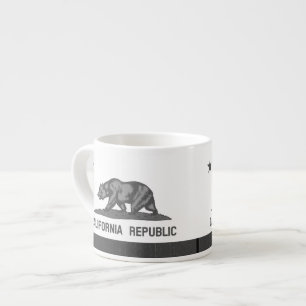 Tasse Expresso Drapeau de l'Ours de la République de Californie