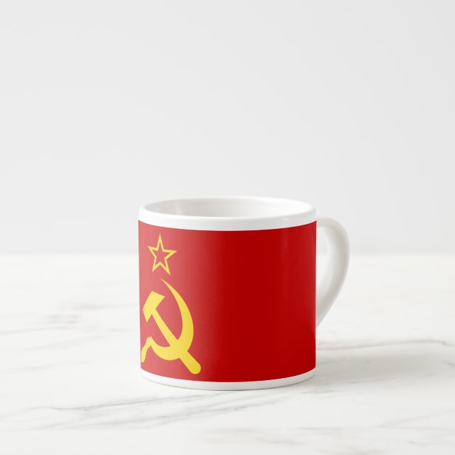 Tasse Expresso Drapeau de l'URSS - Drapeau de l'Union soviétique (Devant droit)