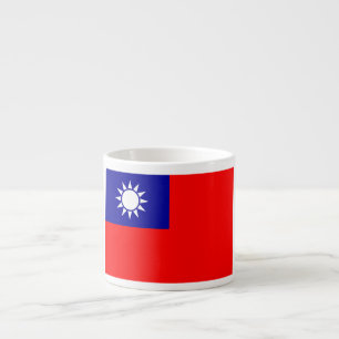 Tasse Expresso Drapeau de Taïwan : République de Chine, Taipei ch