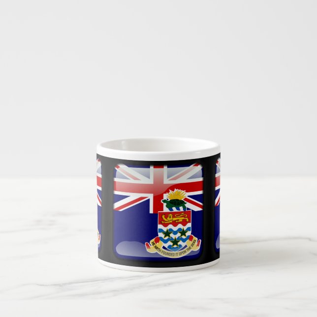 Tasse Expresso Drapeau des îles Caïmans (Devant)