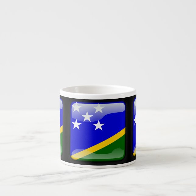 Tasse Expresso Drapeau des Îles Salomon (Devant)