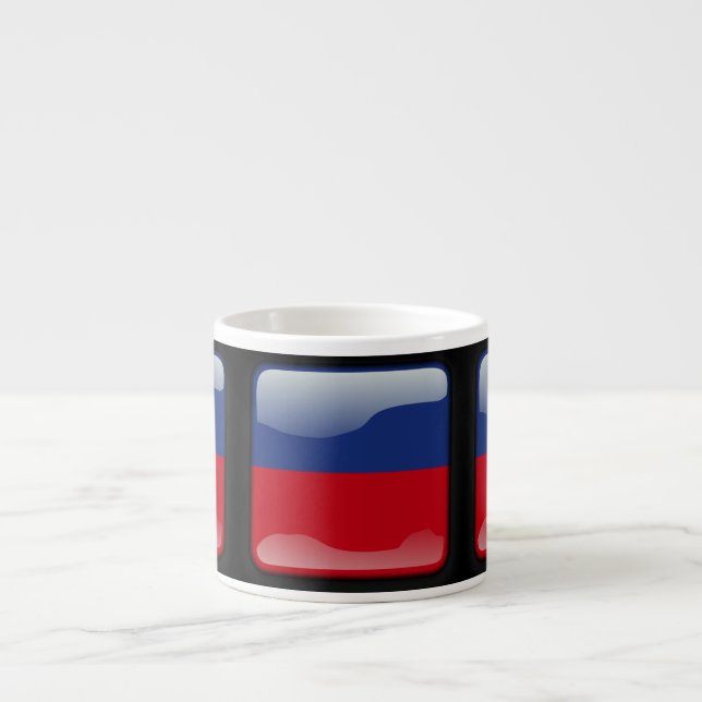 Tasse Expresso Drapeau d'Haïti (Devant)