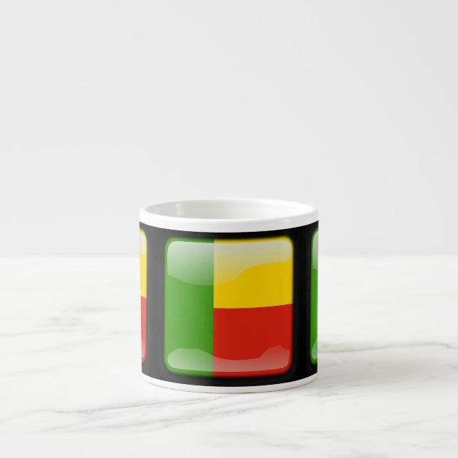 Tasse Expresso Drapeau du Bénin (Devant)