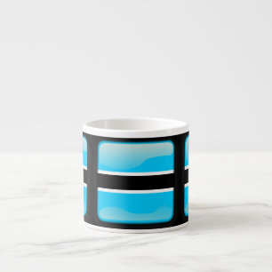 Tasse Expresso Drapeau du Botswana