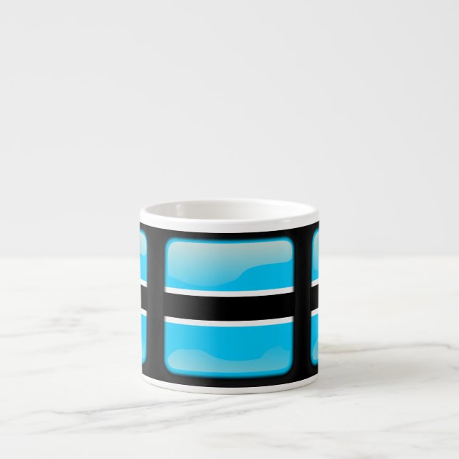Tasse Expresso Drapeau du Botswana (Devant)