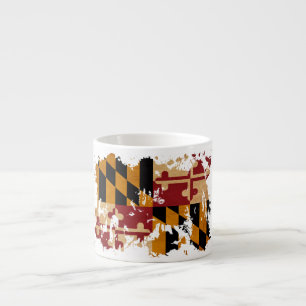 Tasse Expresso Drapeau du Maryland