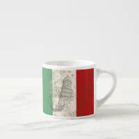 Tasse Expresso Drapeau et symboles de l'Italie ID157
