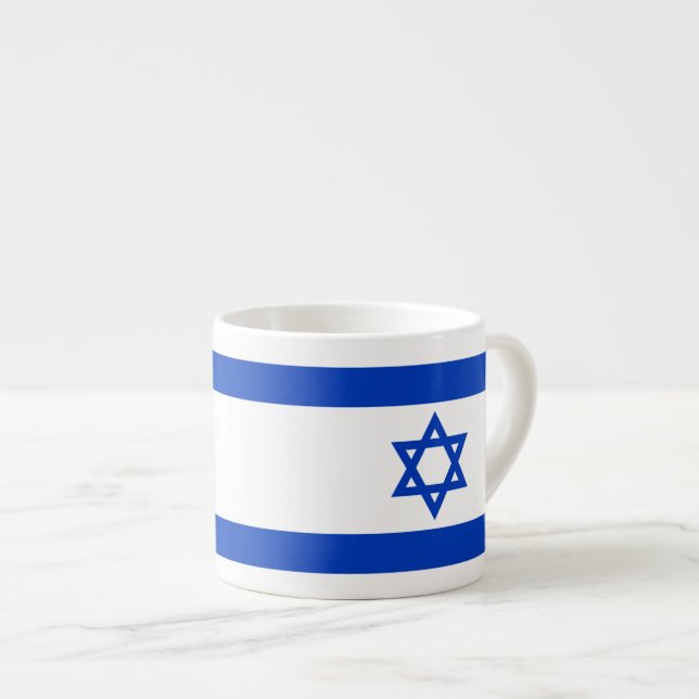 Tasse Expresso Drapeau israélien (Devant droit)