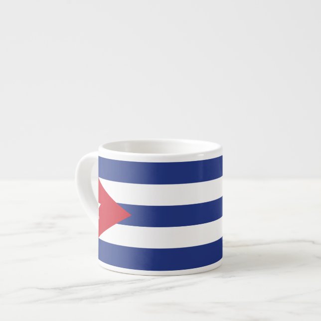 Tasse Expresso Drapeau simple du Cuba (Devant gauche)