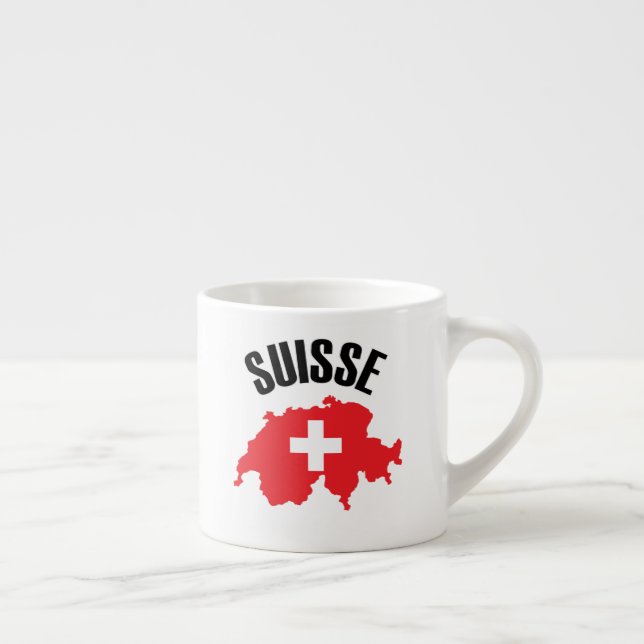 Tasse Expresso Drapeau suisse (Droite)