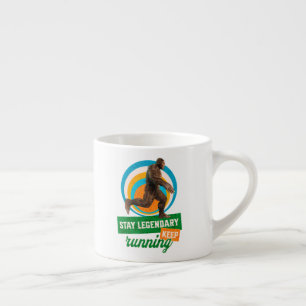 Tasse Expresso Drôle de motivation de course de Bigfoot